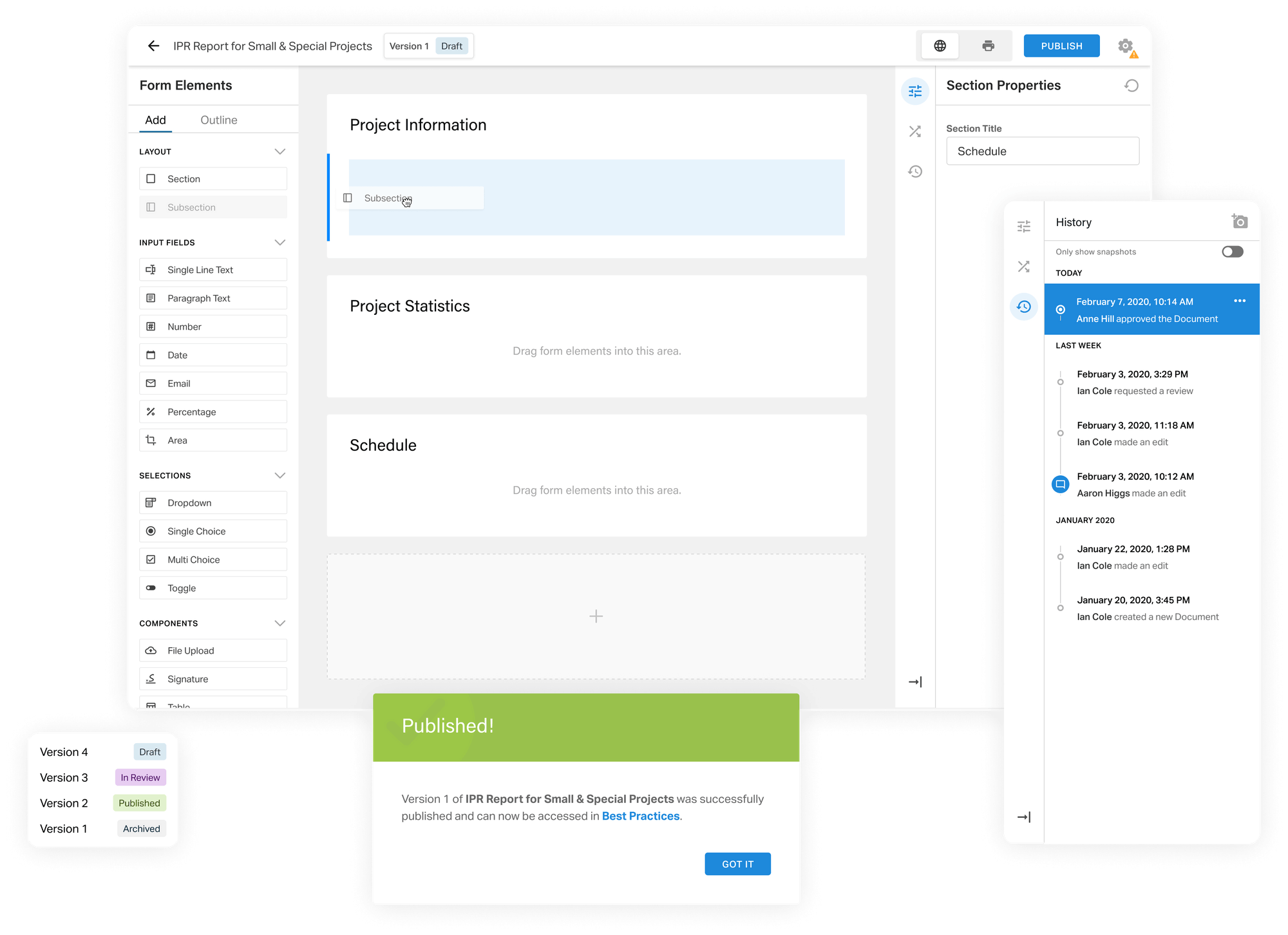 EllisDon form builder
